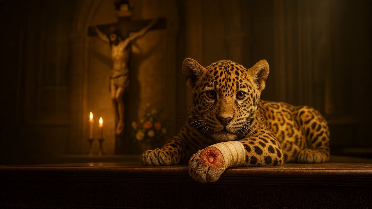 Parishioners rescued the snow leopard from the hunter s trap - Rescue Wild Animals