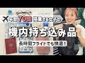 【長時間フライトでも快適!】旅のプロが絶対持っていく「機内持ち込み品」を紹介|海外旅行パッキング