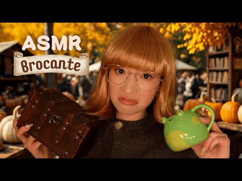 ASMR Brocante 2 📦 Retour de Liliane, la cliente qui inspecte tous les objets… (roleplay) 👩🏻‍🦰
