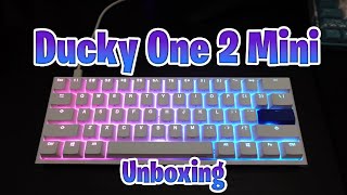 Ducky One 2 Mini - Pure White Unboxing w/ Sound Test! (Cherry MX Silent Red)