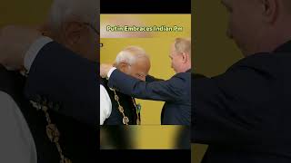 Putin Embraces Modi &amp; Awards the Highest Friendship Honor #shorts #foryou