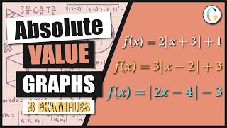 How to Graph Absolute Value Functions by Hand: f(x) = 2|x + 3| + 1 and f(x) = 3|x − 2| + 3