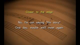 Closer to the Edge Thirty Seconds to Mars Karaoke Music