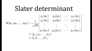 Slater determinant / wiki-audio short video