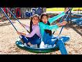 Ellie and Charlotte Learn to Share and Take Turns at the Playground
