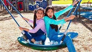 Ellie and Charlotte Learn to Share and Take Turns at the Playground
