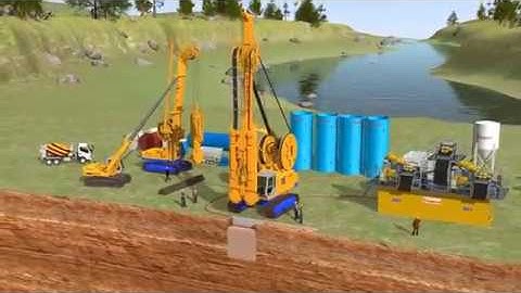 Mô hình và thi công cọc Barrette