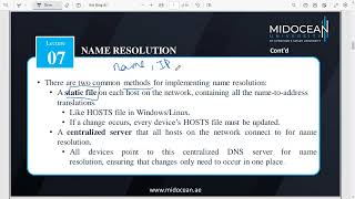 Master of Science in Cybersecurity - Network Programming - Lecture 7