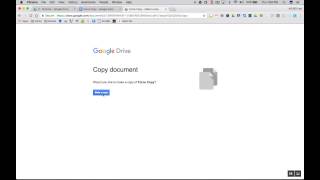 Google Doc - Force a Copy