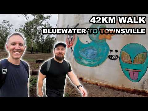 Diesel tanks and mountain summits on a 42km walk from Bluewater to Townsville