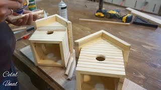 Woodworking Diy / Birdhouse making / Kuş Evi Yapımı by Celal Ünal 286,537 views 10 months ago 10 minutes, 35 seconds
