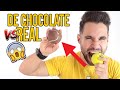 CHOCOLATE VS REAL ! Chocolate vs Realidad DESAFÍO DE COMIDA REAL VS DE CHOCOLATE | Mayden y Natalia