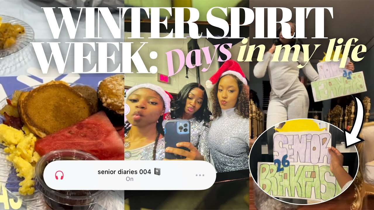WINTER SPIRIT WEEK: days in my life | senior breakfast, secret santa, dance | senior diaries 004