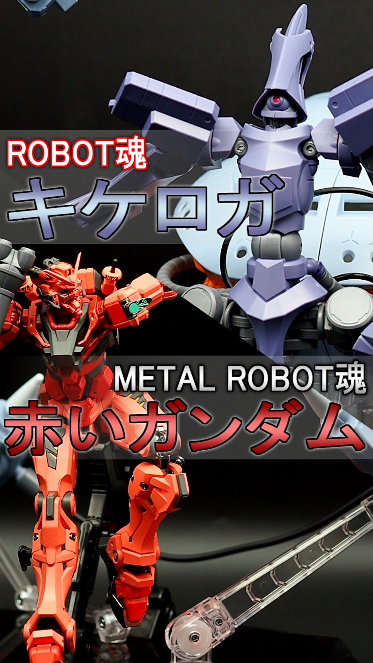 ROBOT魂 キケロガ & METALROBOT魂 赤いガンダム 未来でも見てきたよう