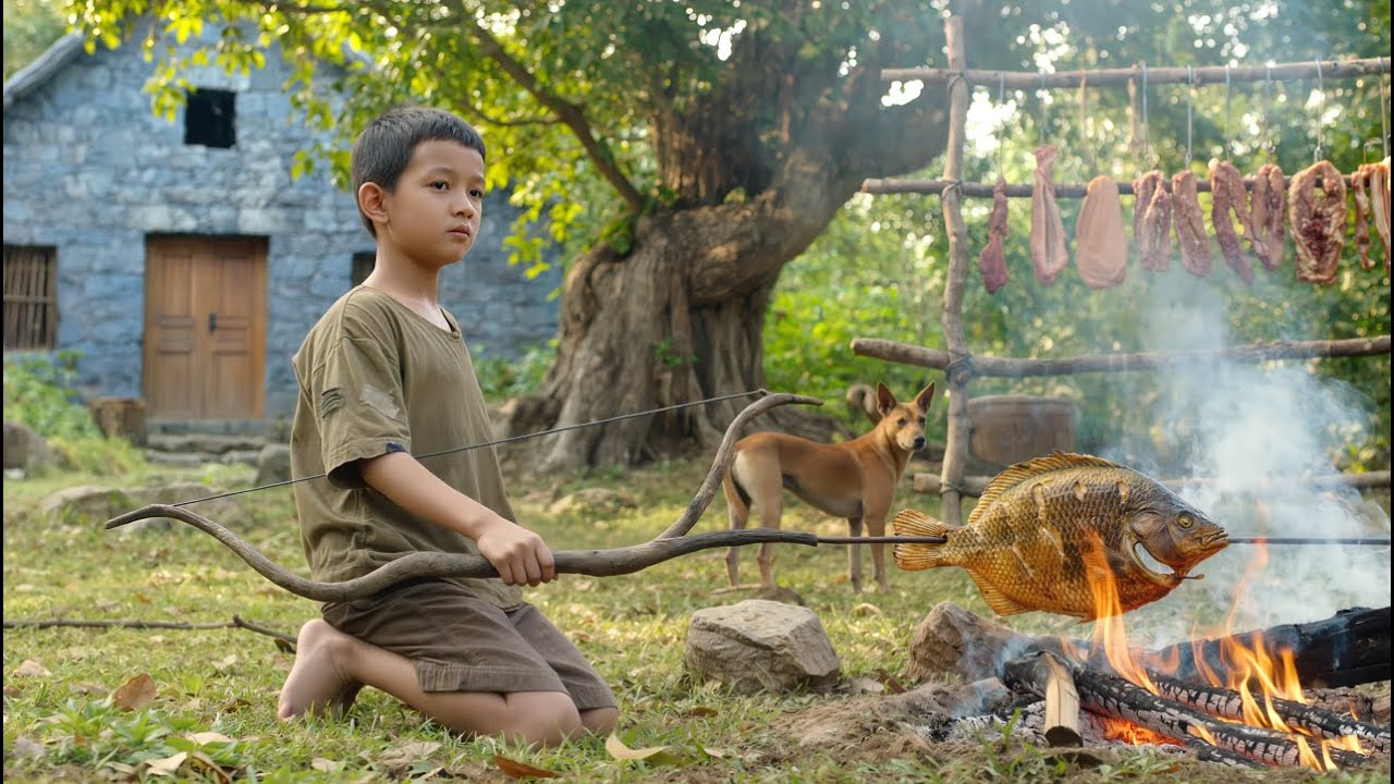 Хунг завершил строительство своего прекрасного рыбного пруда и теперь ловит рыбу на продажу.