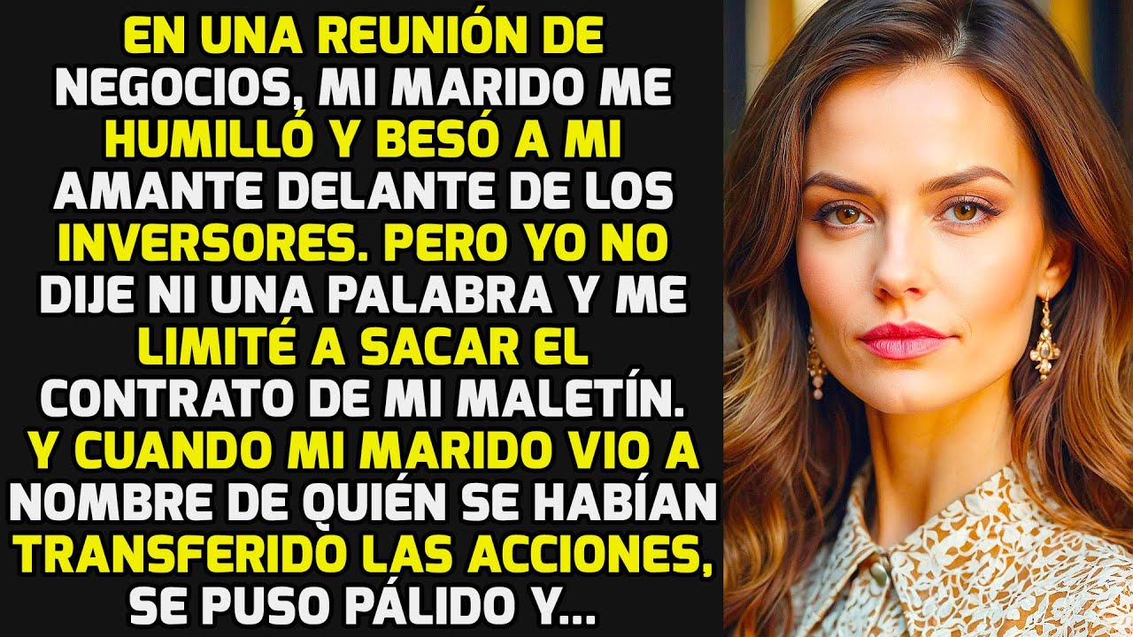 En Una Reunión De Negocios Mi Marido Me Humilló Y Besó A Mi Amante Pero Mi Reacción.. HISTORIAS VIDA