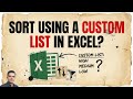 How to Sort Data Using Custom List in Excel ?  Sort Data in a Custom Order