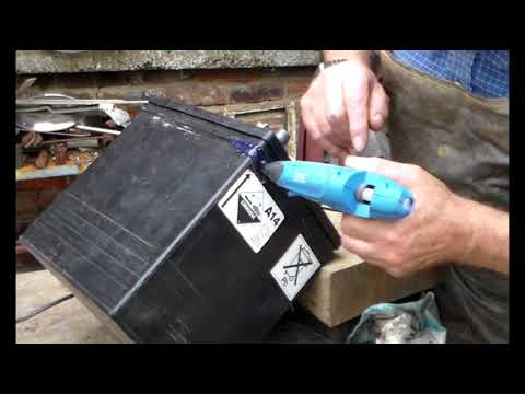 Leaking Battery case repair, acid leak, lead acid battery.