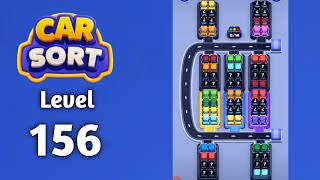 Car Sort color puzzle level 156 walkthrough solution gameplay 