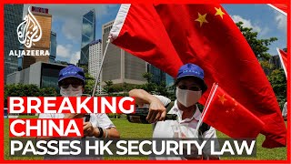 China's top legislative body has unanimously approved a national
security law for hong kong that critics say will be used to stamp out
all forms of dissent. ...