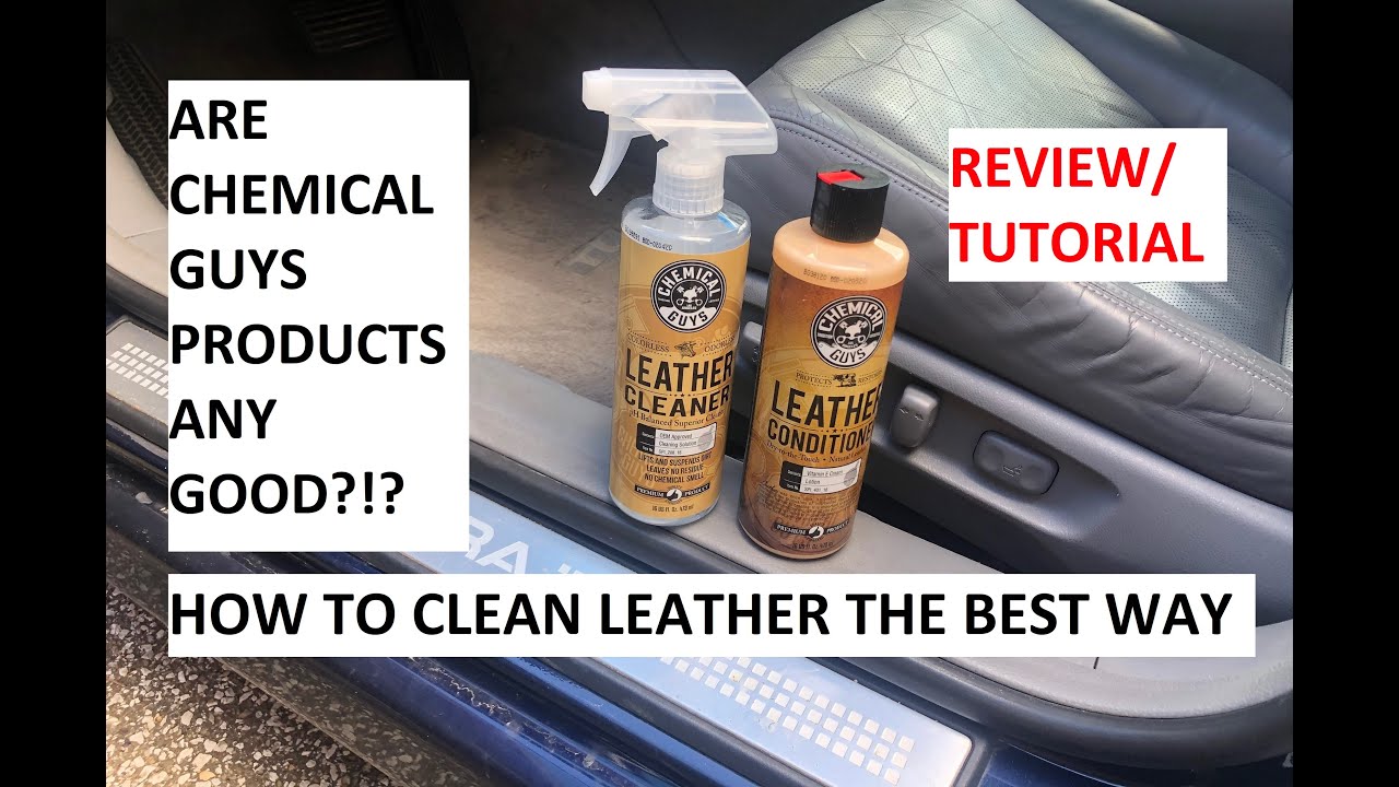BEST WAY TO CLEAN LEATHER?!? (Chemical Guys leather cleaner review and