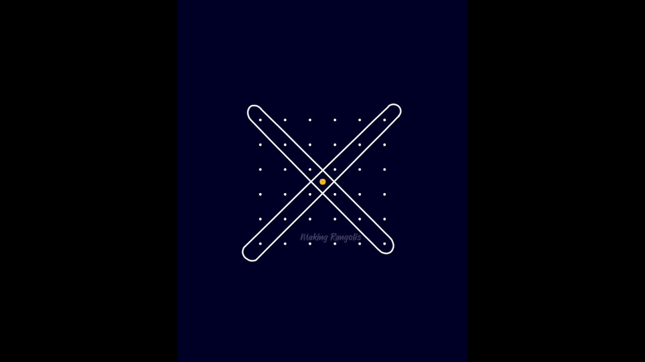 diwali rangoli 6 - 6 dots // कमल के फूल की रंगोली डिजाइन // festival muggulu 