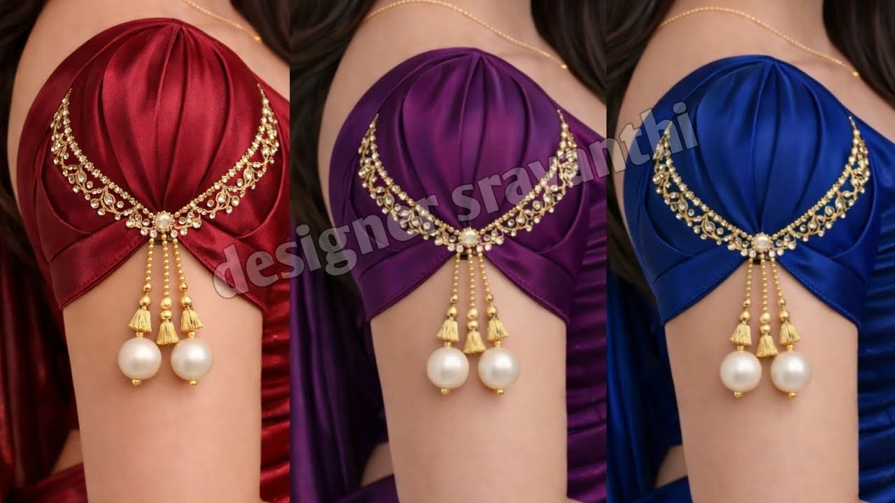 Latest Blouse Sleeve Design Cutting & Stitching in Telugu | Easy Tailoring Tutorial