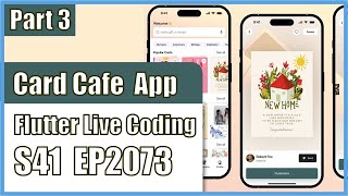 [Flutter] Flutter Live Coding EP2072 (CardCafe App UI Part 3)
