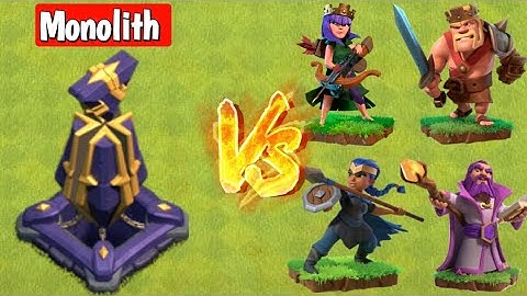 Max Monolith vs Max Heroes & Pet - Clash of Clans