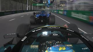 Fernando Alonso vs Carlos Sainz in Singapore | Aston Martin AMR26 vs Williams FW48 | F1 2026