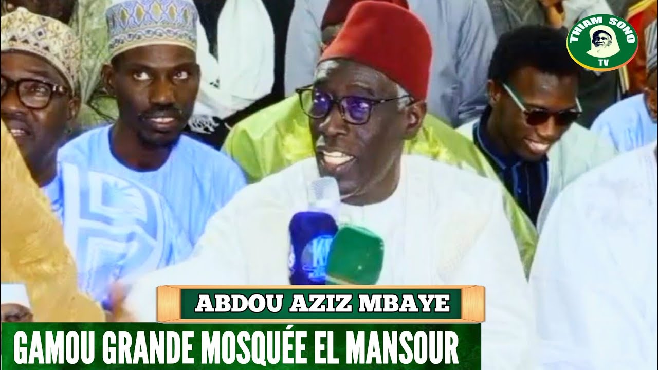 Abdou Aziz Mbaye animation gamou mosquée El Mansour 2024