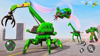 Spider Crane Robot Car Game – Giraffe Robot Games devbuz Gameplay screenshot 3