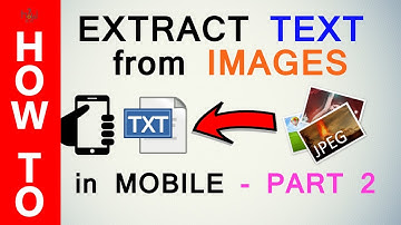 How to Extract Text From Image / OCR Using your Smartphone  Camera | HOWISIT