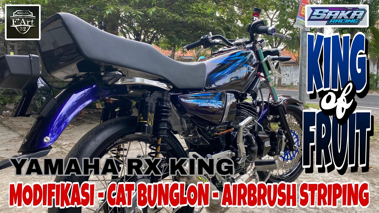 Cat Rx King RX KING MODIFIKASI CAT BUNGLON DAN AIRBRUSH STRIPING - YouTube
