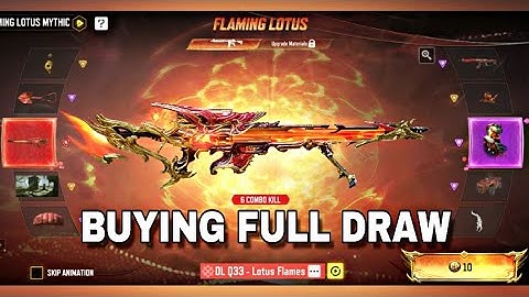 Mythic DLQ33 Lotus Flames Full Draw Codm | Flaming Lotus Full Draw Cod Mobile