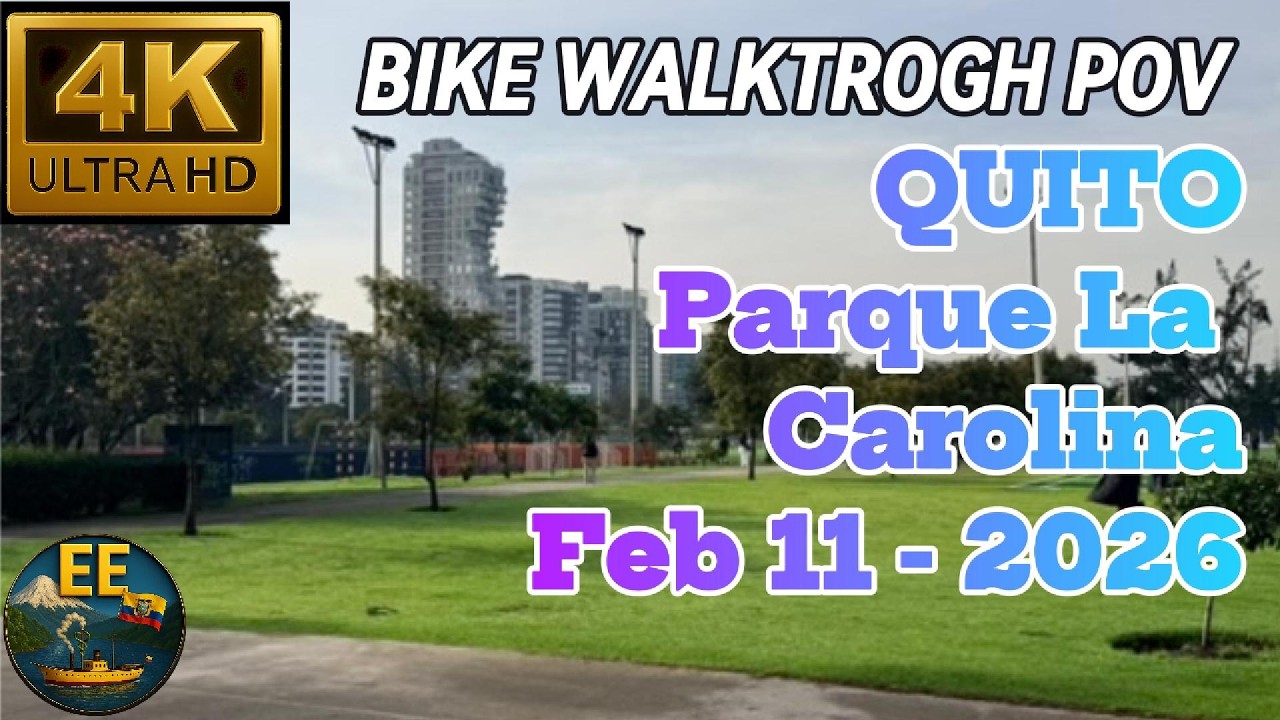 La Carolina: El Ciclopaseo más hermoso de La Carolina 🚴‍♂️🌳 | Quito POV 4K60