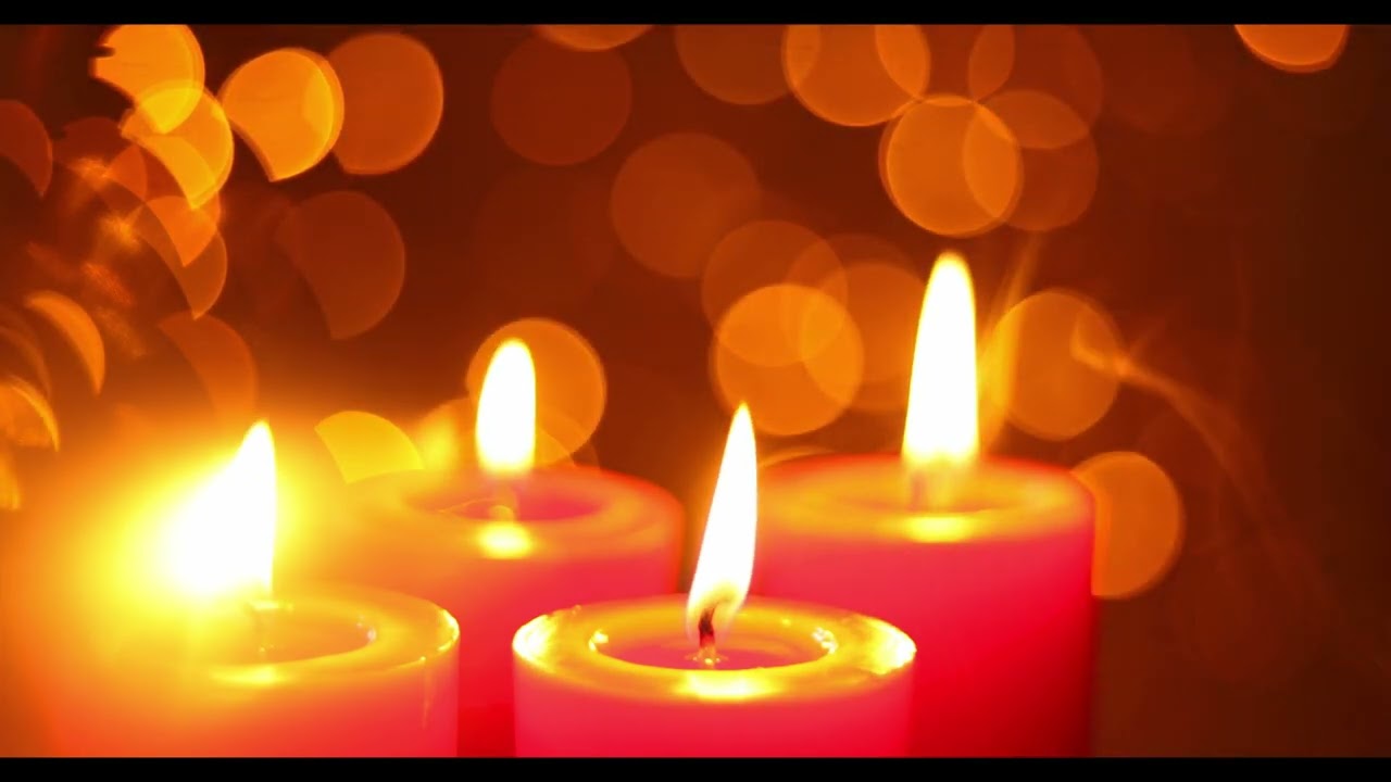 Advent Candles with Music 4k 2h romantic cosy candles / Advent Kerzen mit musik romantisch gemütlich