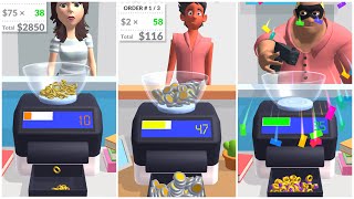 Cash Counter 3D - MONEY GAME Part 8 - Gameplay Android and iOS Walkthrough #shorts screenshot 3