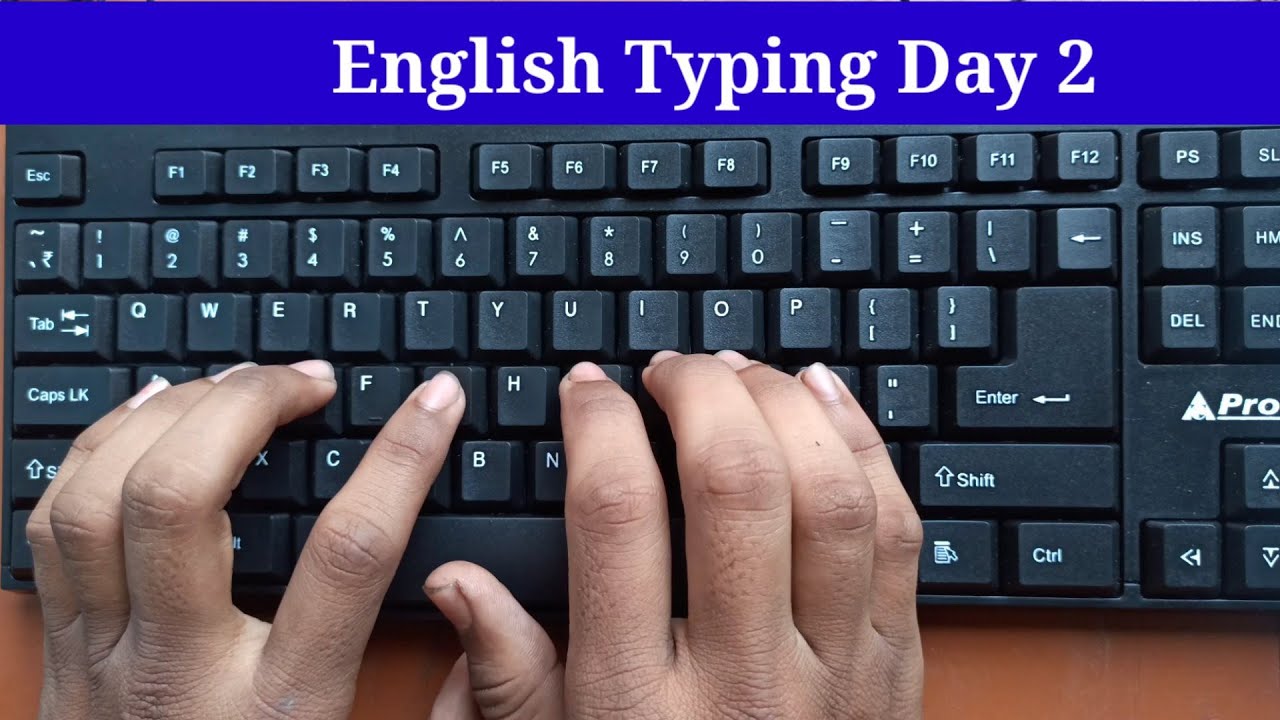 English Typing Day 2 | English Typing Kaise Sikhe | Typing Kaise Sikhe ...