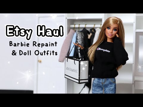 Barbie Etsy Haul: Barbie Repaint, Doll Outfits & More! #6