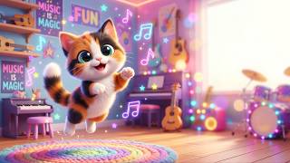 Jump, Jump, Little Cat! 🐱 | Action Song for Kids | Musikido