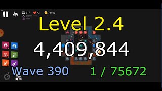 Infinitode 2 level 2.4 : 4,409,844 Score (Wave 390)