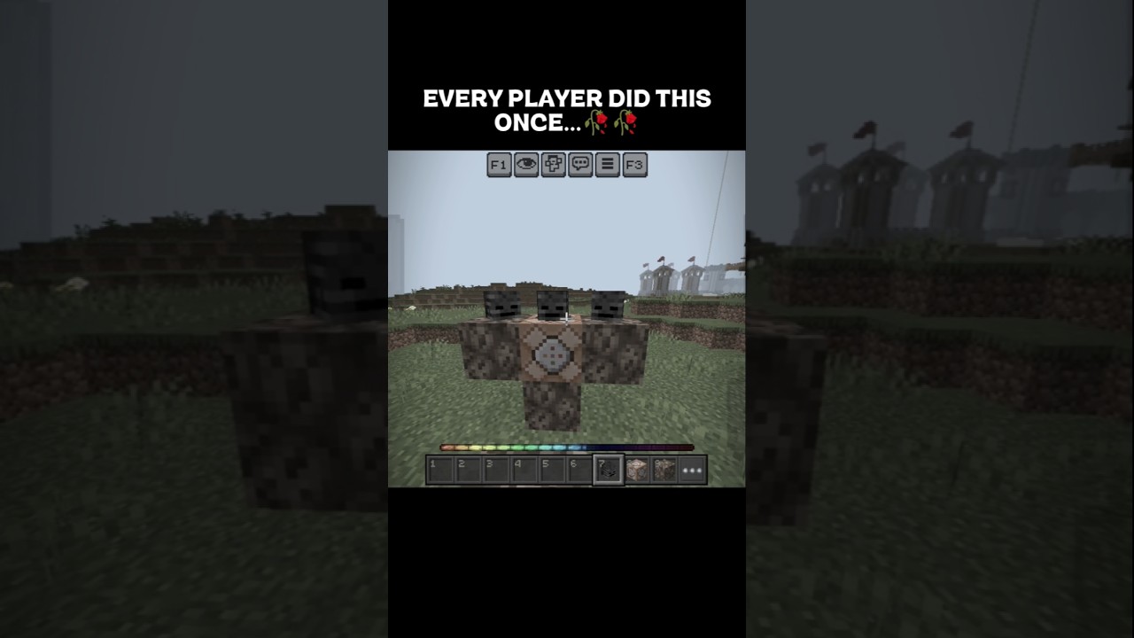 EVERY PLAYER DID THIS ONCE...🥀🥀 #minecraft #shorts #short #minecraftshort #feed #shortfeed