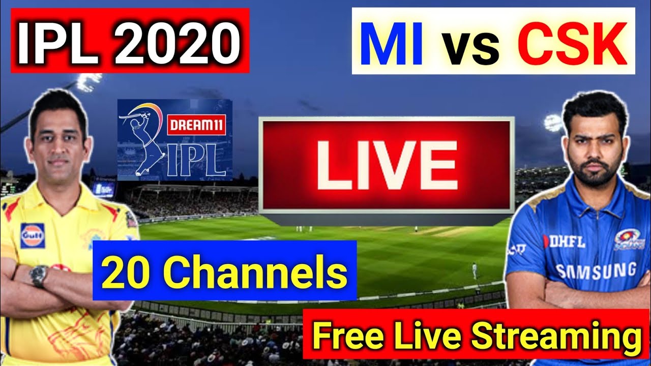 IPL 2020 MI vs CSK live streaming - 9 language 27 channels Mobile live streaming