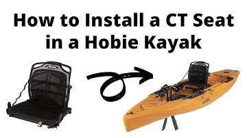 How to install a Hobie CT or CTW kayak seat - Outback, Revolution, Oasis, Outfitter, Island series