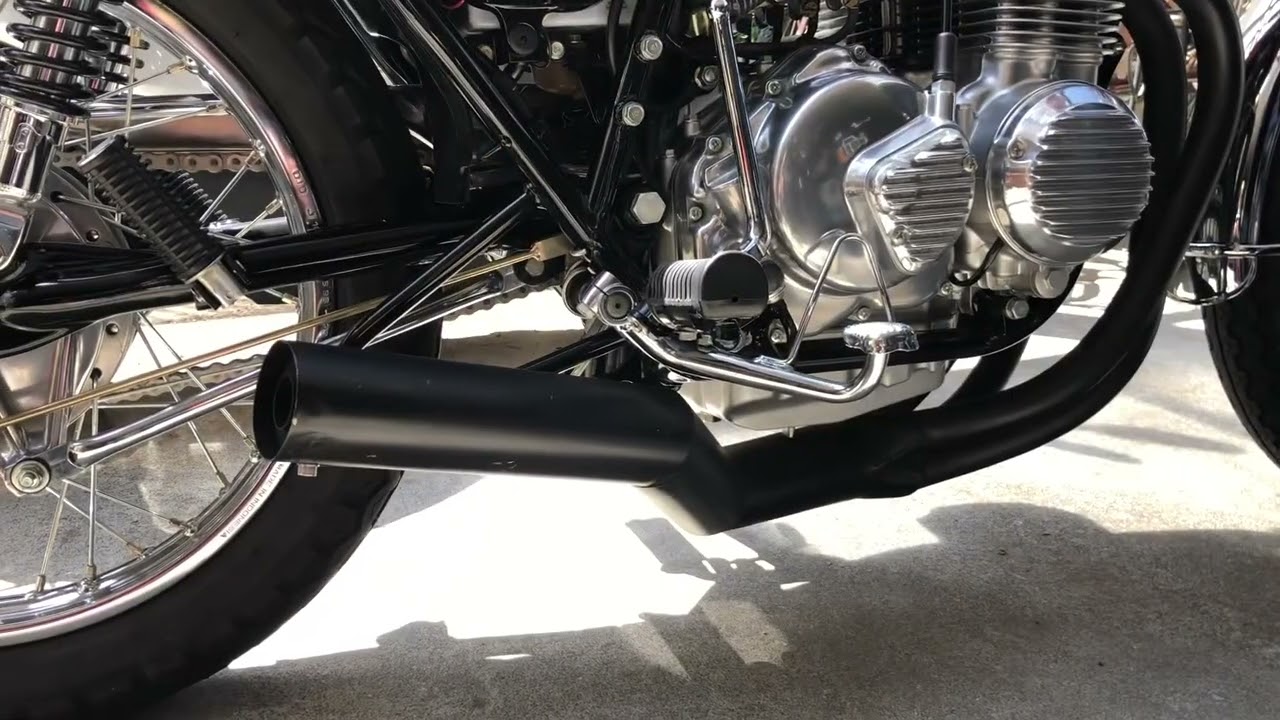 cb400f ヨンフォア　マフラー 70パイ　メーカー不明 CB400F ヨンフォア 70パイ ショート管 マフラー音 サウンド バッフル