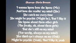Chris Brown- Phychic (lyrics) Ft Jack Harlow