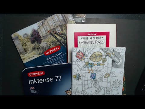 Видео: It MUST be a Coloring Sunday - Color & Chat with CLAldridgeArt in Enchanted Forest Pictura w/Inktens