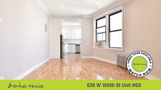 NO FEE! 638 W 160th St Unit 6D | #WashingtonHeights | $2,800 | 2 BR | #RENTAL IN #NYC
