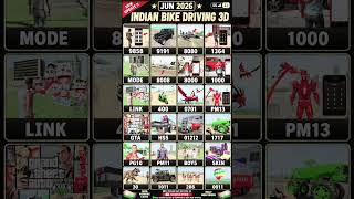 Real code 💥 Indian bike driving 3d all new cheat code update + plugin cheat code #gaming #shorts